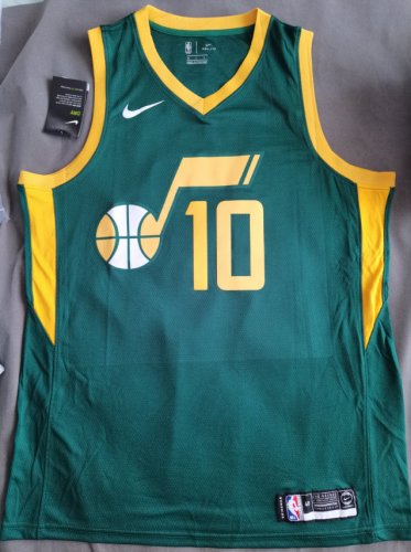 NBA 10 Conley Jazz 20-21 earned Maillot green